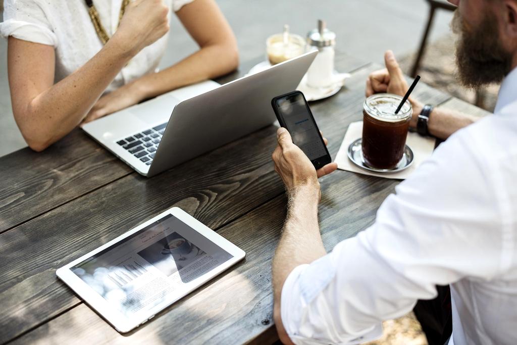 Team collaborating on web technology